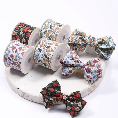 개인화 된 환경 친화적 인 25mm 브랜드 직물 테이프 롤 OEM / ODM 서비스 인쇄 패턴 리본