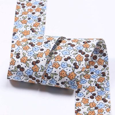 개인화 된 환경 친화적 인 25mm 브랜드 직물 테이프 롤 OEM / ODM 서비스 인쇄 패턴 리본