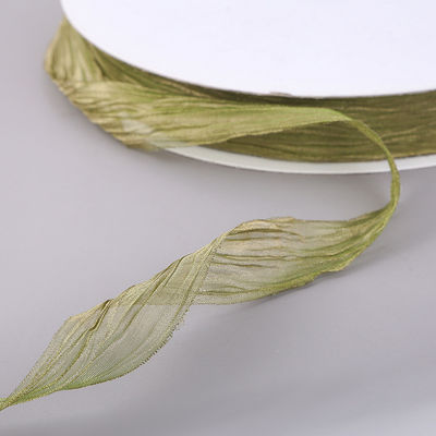 선물 포장 25mm Organza 리본 한국 2.5cm Sheer Wired Ribbon