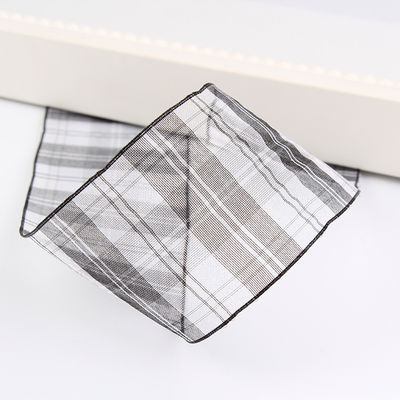 꽃 초콜릿 선물 포장용 6mm-38mm 플레이드 폴리에스터 오르간자 리본