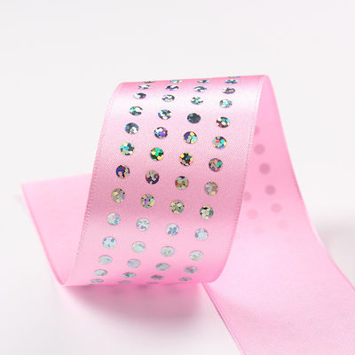 단면 다이아몬드 폴리 사틴 리본 5mm-50mm 폴리에스터 사틴 리본