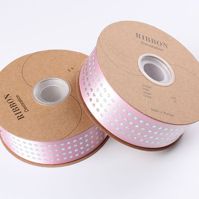 단면 다이아몬드 폴리 사틴 리본 5mm-50mm 폴리에스터 사틴 리본