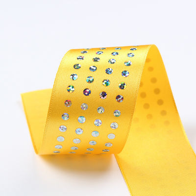 단면 다이아몬드 폴리 사틴 리본 5mm-50mm 폴리에스터 사틴 리본