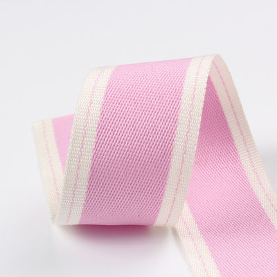 스티치드 엣지 폴리에스터 리본 6mm-40mm 폴리 리본 롤 녹색 빨간색