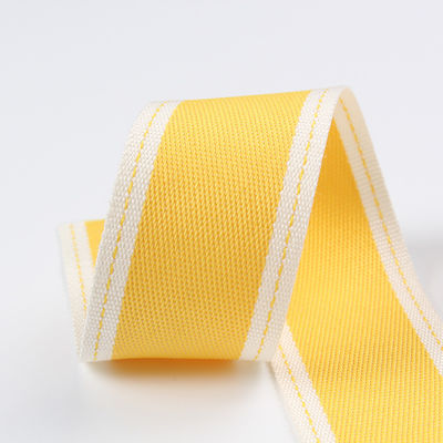 스티치드 엣지 폴리에스터 리본 6mm-40mm 폴리 리본 롤 녹색 빨간색