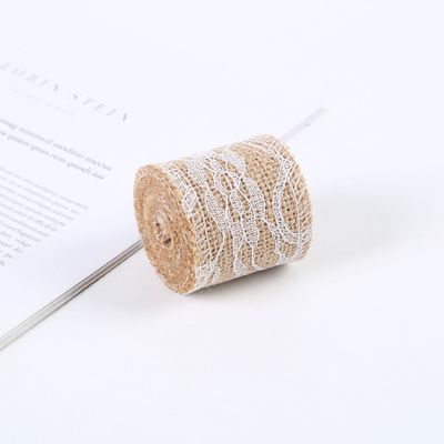 65mm 핑크 랩 리본 蕾丝 10 야드 자연 랩 리본 직물 가장자리