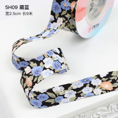꽃 꽃 인쇄 목재 리본 25mm 개인화된 선물 리본