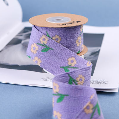OEM 꽃 예술 인쇄 리본 로고와 40mm 사용자 지정 리본