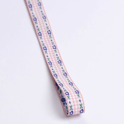 7mm-38mm 블루 브로더링 리본 ISO9001 브로더링 플로럴 리본