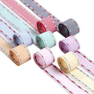 7mm-38mm 블루 브로더링 리본 ISO9001 브로더링 플로럴 리본