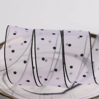 10mm-60mm Dot Velvet Wired Ribbon 수직 복면 복면 리본