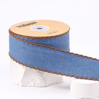 의류 장식 청바지 리본 38mm 이중 얼굴 엮은 가장자리