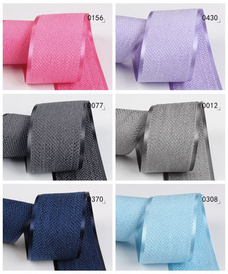 한국 폴리에스터 면 벨벳 리본 10mm-40mm 녹색 벨벳 유선 리본