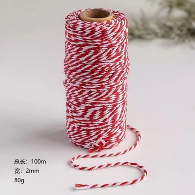 DIY 2 스트랜드 트위스트 코드 550 파운드 2mm 면 마크램 코드