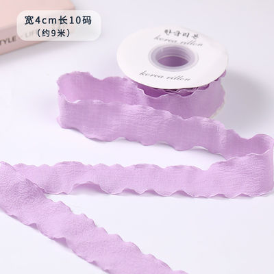 40mm 발렌타인스 컬러 유트 리본 린 윙크 엣지 유트 레티스 리본