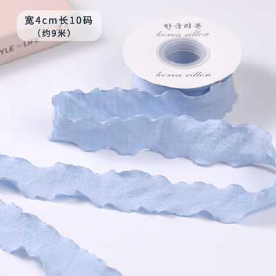 40mm 발렌타인스 컬러 유트 리본 린 윙크 엣지 유트 레티스 리본