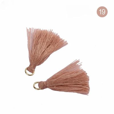 컬러블 솜 타슬 3cm 의류 장식 솜 실 타슬