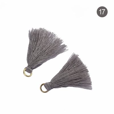 컬러블 솜 타슬 3cm 의류 장식 솜 실 타슬