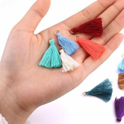 컬러블 솜 타슬 3cm 의류 장식 솜 실 타슬
