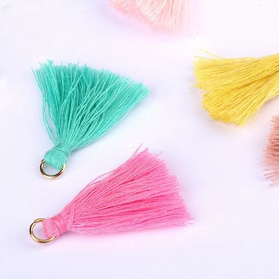 컬러블 솜 타슬 3cm 의류 장식 솜 실 타슬