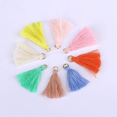 컬러블 솜 타슬 3cm 의류 장식 솜 실 타슬