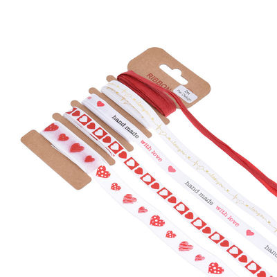 4mm 10mm 15mm 인쇄 폴리에스터 리본 로고와 함께 주문 인쇄 리본