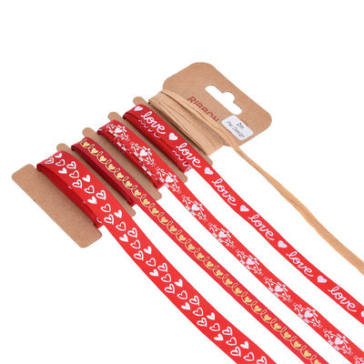 4mm 10mm 15mm 인쇄 폴리에스터 리본 로고와 함께 주문 인쇄 리본