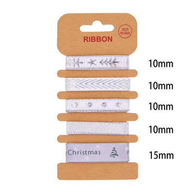 ODM 폴리에스터 리본 2mm 10mm 15mm 크리스마스 선물 포장 리본