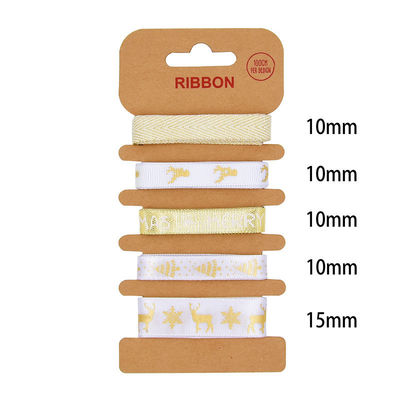 ODM 폴리에스터 리본 2mm 10mm 15mm 크리스마스 선물 포장 리본