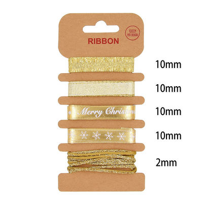 ODM 폴리에스터 리본 2mm 10mm 15mm 크리스마스 선물 포장 리본