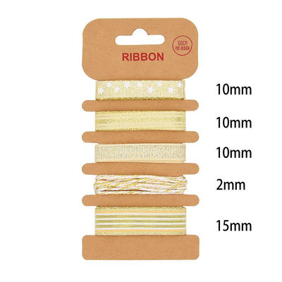 ODM 폴리에스터 리본 2mm 10mm 15mm 크리스마스 선물 포장 리본