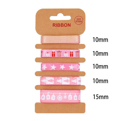 ODM 폴리에스터 리본 2mm 10mm 15mm 크리스마스 선물 포장 리본