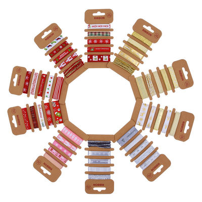 ODM 폴리에스터 리본 2mm 10mm 15mm 크리스마스 선물 포장 리본