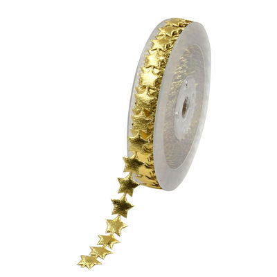 15mm*15m 초음파 별 유선 리본 평면 패턴 자카드 리본