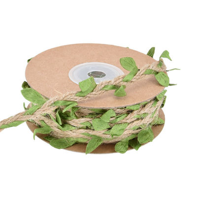 잎 어두운 녹색 껍질 리본 2mm-15mm*10y 유트 와이어 리본