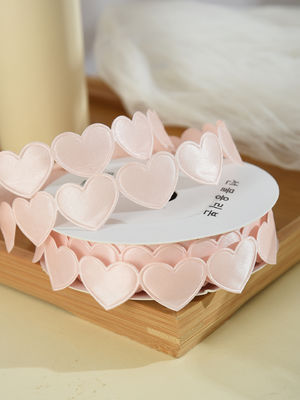 1.5cm*9m 2.5cm*9m 심장 모양 발렌타인 데이 폴리에스터 선물 리본