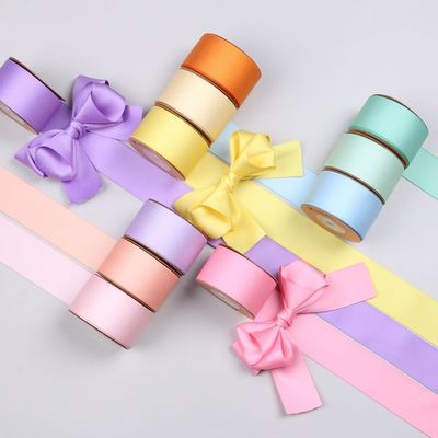 10mm-38mm*50y 폴리에스터 솜 리본 맞춤형 색상 솜 리본