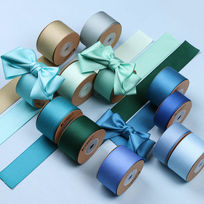 10mm-38mm*50y 폴리에스터 솜 리본 맞춤형 색상 솜 리본