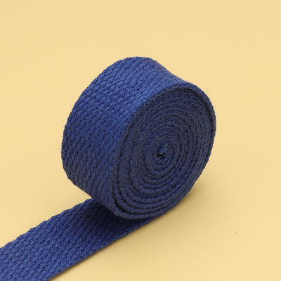 20mm-50mm 두꺼운 폴리에스터 솜 랩링 학교 가방 배낭 핸드백 캔버스 스트랩 단단한 색상 평면 직물 스트랩
