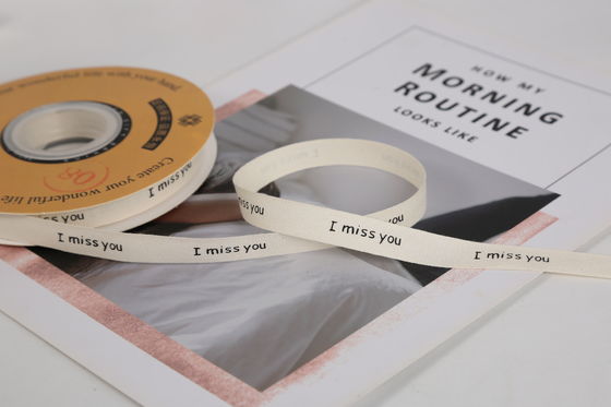 13mm 로고 솜 리본 문학 신선한 꽃 꽃장 케이크 장식 선물 상자 리본 DIY 재료 포장 리본