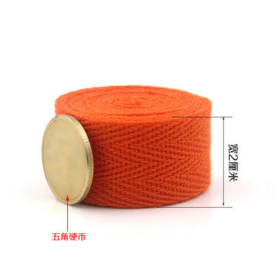 20mm*50y Herringbone 옷용 액세서리 웹링을 위한 섬유 솜 리본