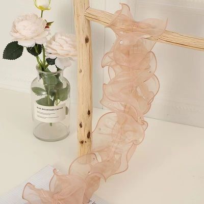 꽃 패키지 및 선물 포장용 12cm*2m 구부러진 엣지 蕾丝 리본