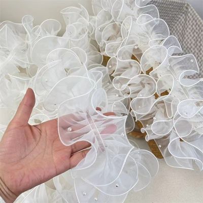 꽃 패키지 및 선물 포장용 12cm*2m 구부러진 엣지 蕾丝 리본