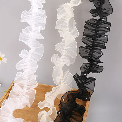 꽃 패키지 및 선물 포장용 12cm*2m 구부러진 엣지 蕾丝 리본