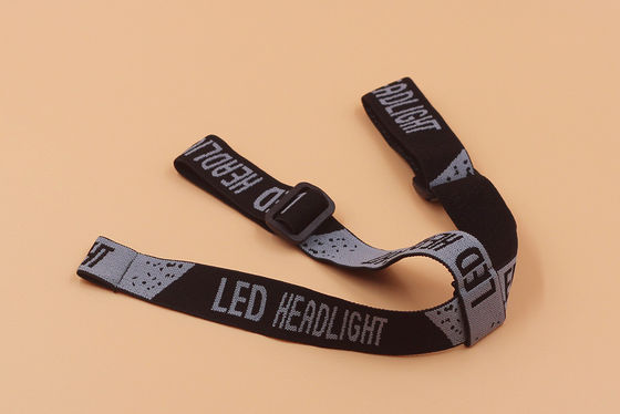 2.5cm Jacquard 탄력 리본 및 헤드 램프 헤드 라이트 및 의류 액세서리