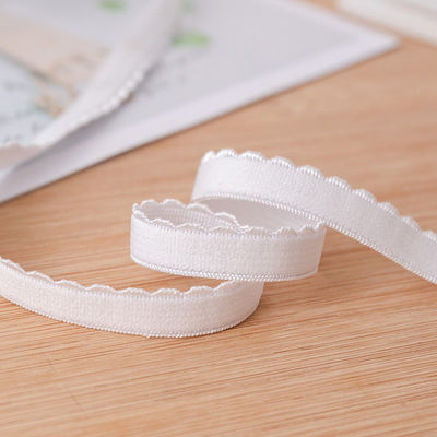 의류 액세서리 리본 1.2cm 짜인 가장자리 폴리에스테르 탄력적인 브래 스탭 친환경 기능