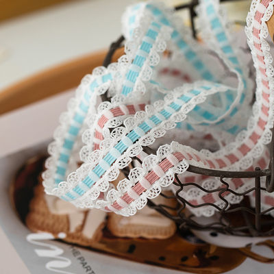 1.7cm 엮은 랜스 엣지 폴리에스터 탄력적인 브래 스트랩 리본